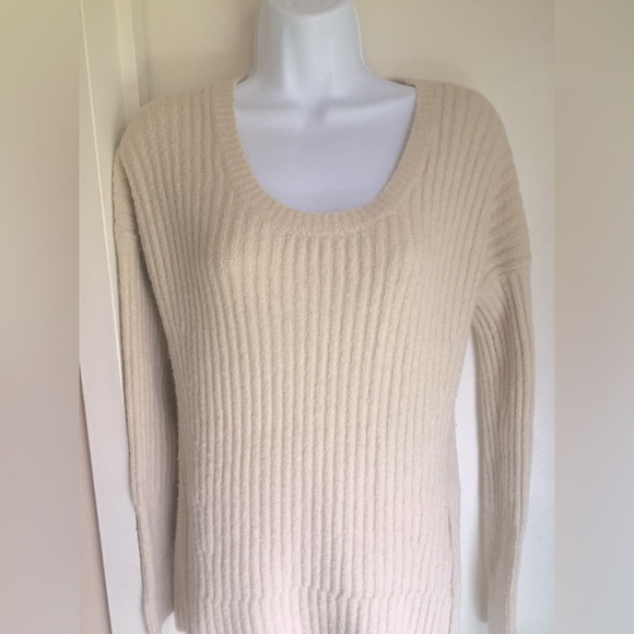 Abercrombie & Fitch Sweaters - Abercrombie and Fitch. Sweater. S. Cream. Zippers on sides. Good shape.